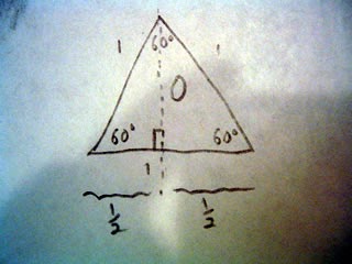 Math Lesson A Day: Right Triangles in Equilateral Triangle